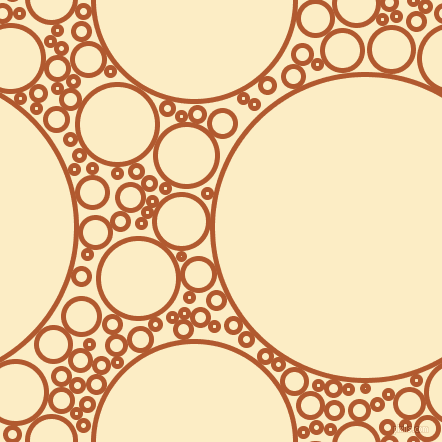 bubbles, circles, sponge, big, medium, small, 5 pixel line width, Fiery Orange and Oasis circles bubbles sponge soap seamless tileable