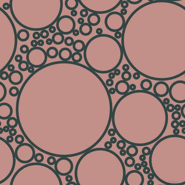 bubbles, circles, sponge, big, medium, small, 9 pixel line width, Firefly and Oriental Pink circles bubbles sponge soap seamless tileable