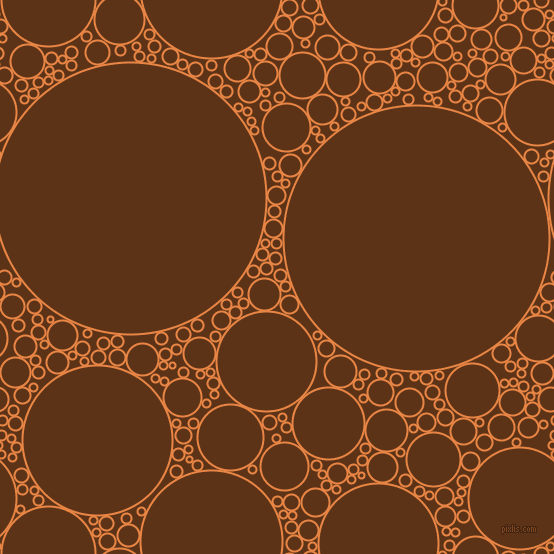 bubbles, circles, sponge, big, medium, small, 2 pixel line width, Flamenco and Baker