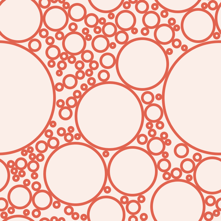 bubbles, circles, sponge, big, medium, small, 9 pixel line width, Flamingo and Rose White circles bubbles sponge soap seamless tileable
