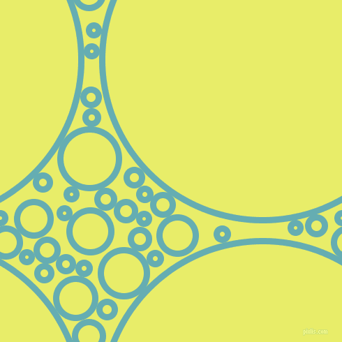 bubbles, circles, sponge, big, medium, small, 9 pixel line width, Fountain Blue and Honeysuckle circles bubbles sponge soap seamless tileable