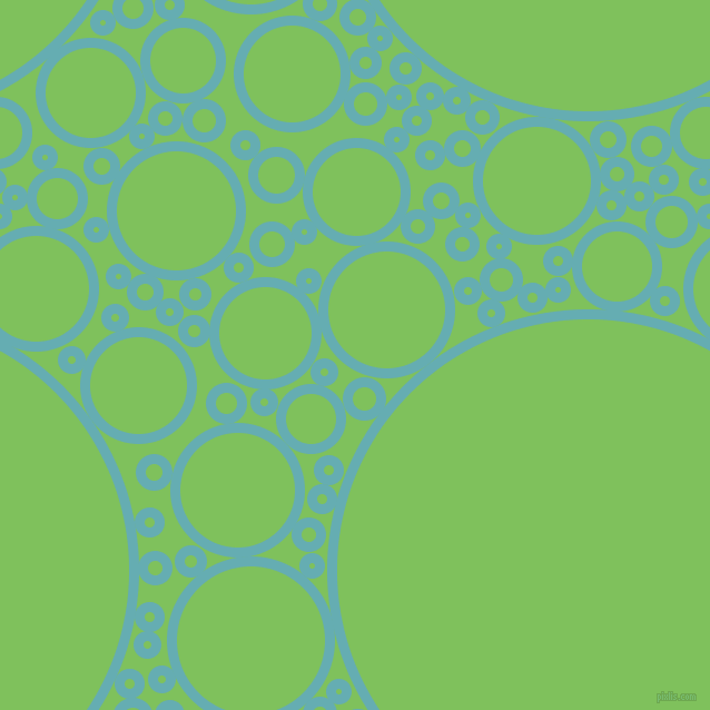 bubbles, circles, sponge, big, medium, small, 9 pixel line width, Fountain Blue and Mantis circles bubbles sponge soap seamless tileable