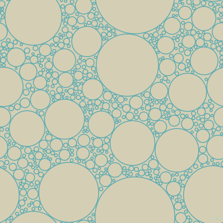 bubbles, circles, sponge, big, medium, small, 3 pixel line width, Fountain Blue and White Rock circles bubbles sponge soap seamless tileable