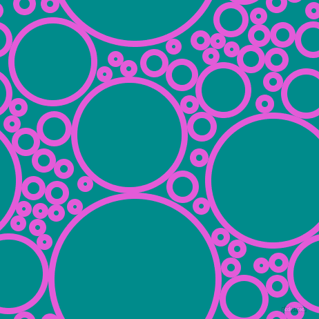 bubbles, circles, sponge, big, medium, small, 9 pixel line width, Free Speech Magenta and Dark Cyan circles bubbles sponge soap seamless tileable
