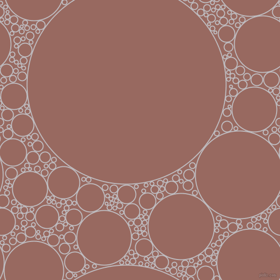 bubbles, circles, sponge, big, medium, small, 2 pixel line width, French Grey and Dark Chestnut circles bubbles sponge soap seamless tileable