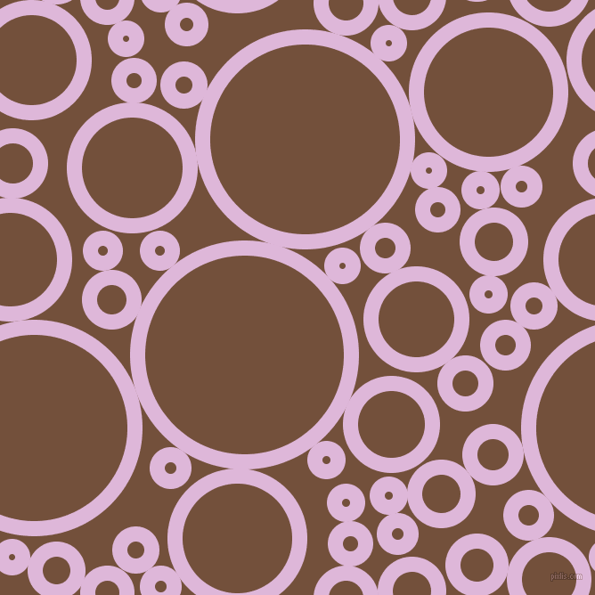 bubbles, circles, sponge, big, medium, small, 17 pixel line width, French Lilac and Old Copper circles bubbles sponge soap seamless tileable