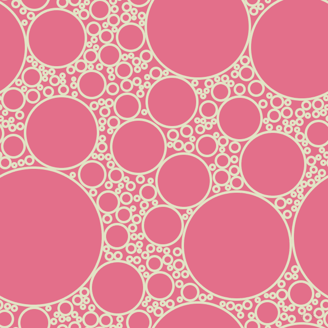 bubbles, circles, sponge, big, medium, small, 5 pixel line width, Frost and Deep Blush circles bubbles sponge soap seamless tileable