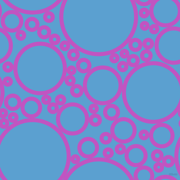 bubbles, circles, sponge, big, medium, small, 17 pixel line width, Fuchsia and Picton Blue circles bubbles sponge soap seamless tileable