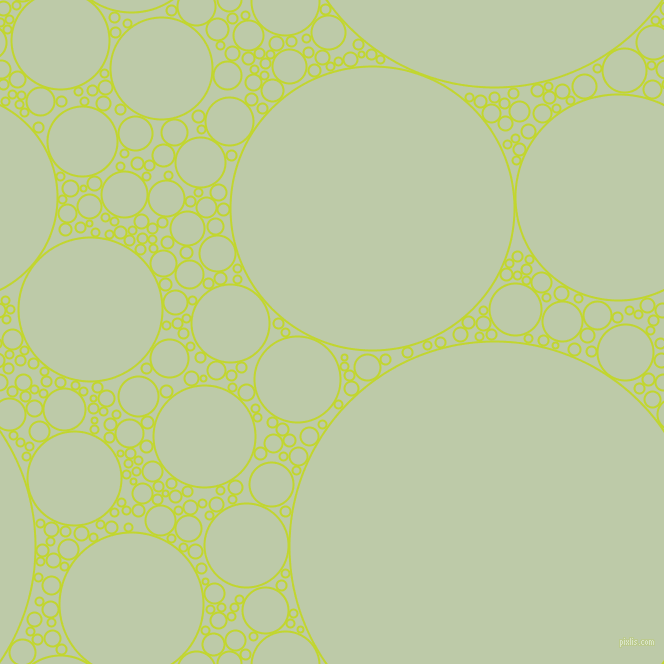 bubbles, circles, sponge, big, medium, small, 2 pixel line width, Fuego and Pale Leaf circles bubbles sponge soap seamless tileable