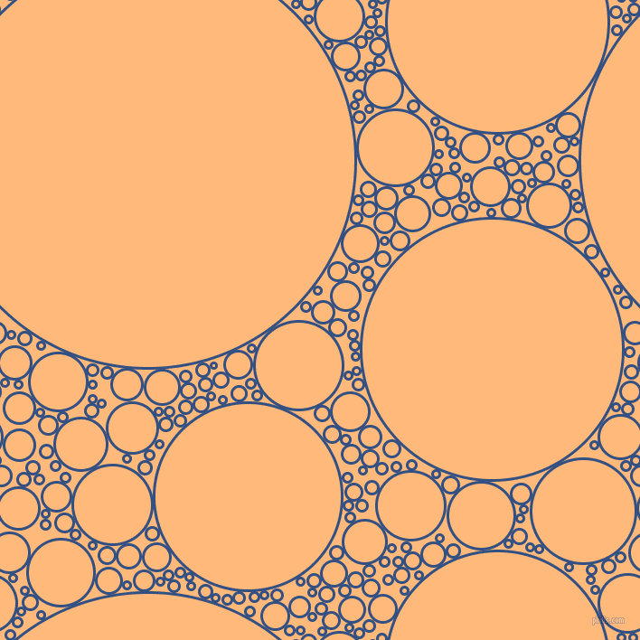 bubbles, circles, sponge, big, medium, small, 3 pixel line width, Fun Blue and Macaroni And Cheese circles bubbles sponge soap seamless tileable