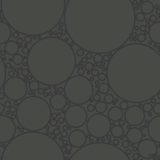 bubbles, circles, sponge, big, medium, small, 5 pixel line width, Fuscous Grey and Armadillo circles bubbles sponge soap seamless tileable