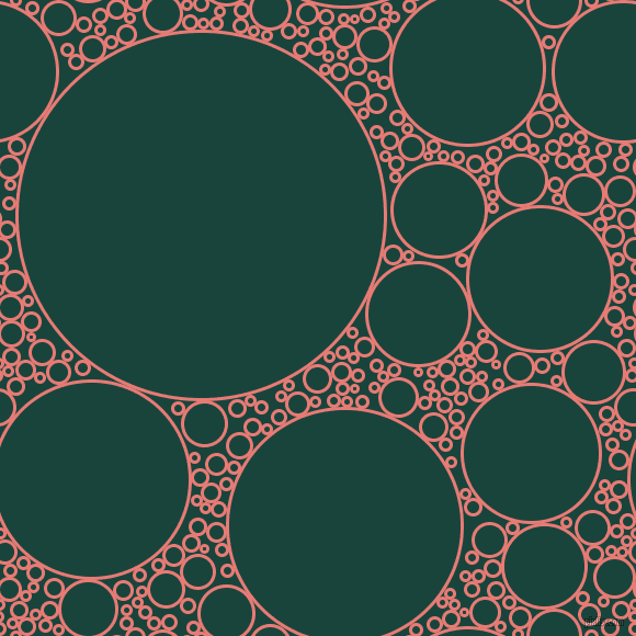 bubbles, circles, sponge, big, medium, small, 3 pixel line width, Geraldine and Deep Teal circles bubbles sponge soap seamless tileable