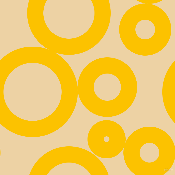 bubbles, circles, sponge, big, medium, small, 65 pixel line width, Golden Poppy and Dairy Cream circles bubbles sponge soap seamless tileable