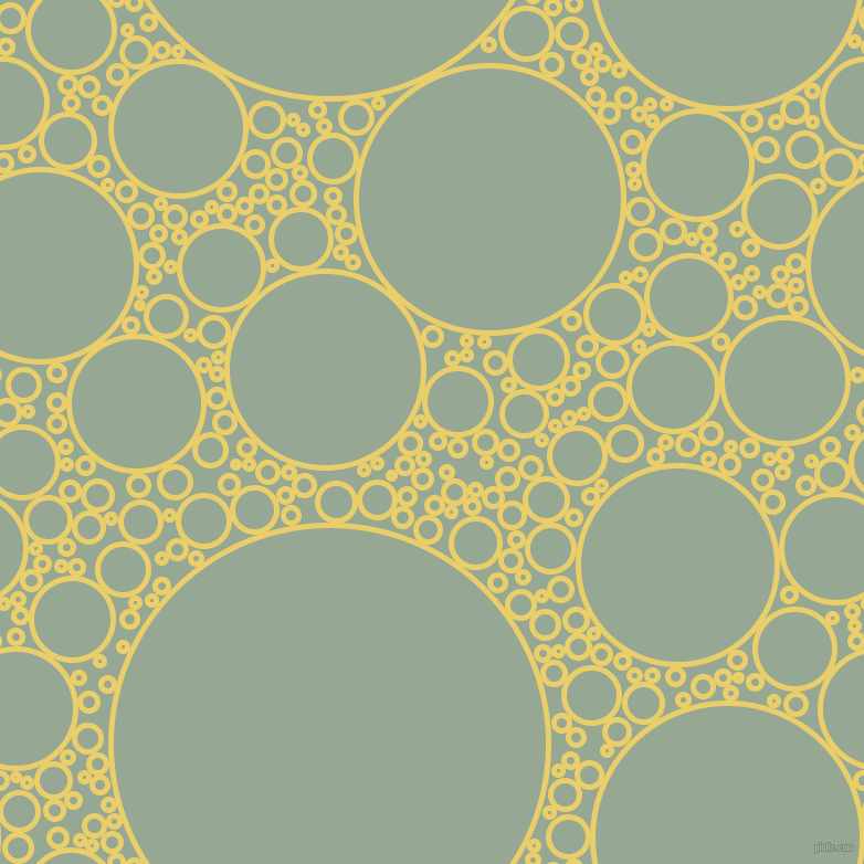 bubbles, circles, sponge, big, medium, small, 5 pixel line width, Golden Sand and Mantle circles bubbles sponge soap seamless tileable