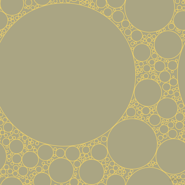bubbles, circles, sponge, big, medium, small, 2 pixel line width, Golden Sand and Neutral Green circles bubbles sponge soap seamless tileable