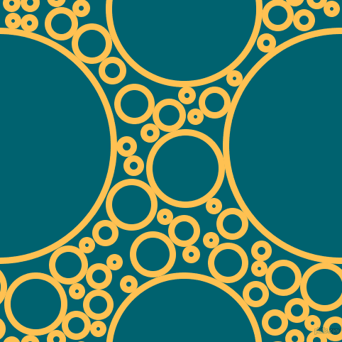 bubbles, circles, sponge, big, medium, small, 9 pixel line width, Golden Tainoi and Blue Lagoon circles bubbles sponge soap seamless tileable