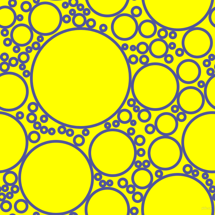 bubbles, circles, sponge, big, medium, small, 9 pixel line width, Governor Bay and Yellow circles bubbles sponge soap seamless tileable