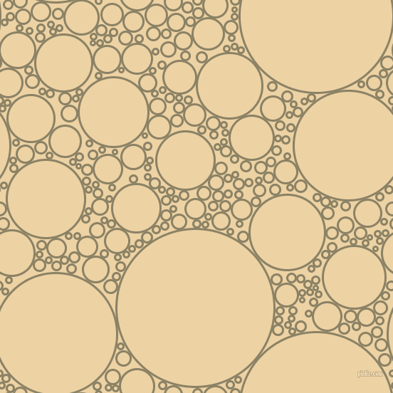bubbles, circles, sponge, big, medium, small, 3 pixel line width, Granite Green and Dairy Cream circles bubbles sponge soap seamless tileable