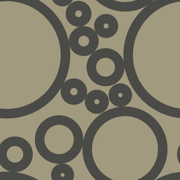 bubbles, circles, sponge, big, medium, small, 33 pixel line width, Gravel and Grey Olive circles bubbles sponge soap seamless tileable