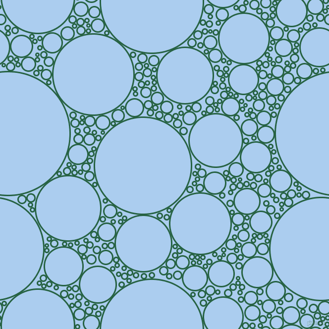 bubbles, circles, sponge, big, medium, small, 3 pixel line width, Green Pea and Pale Cornflower Blue circles bubbles sponge soap seamless tileable
