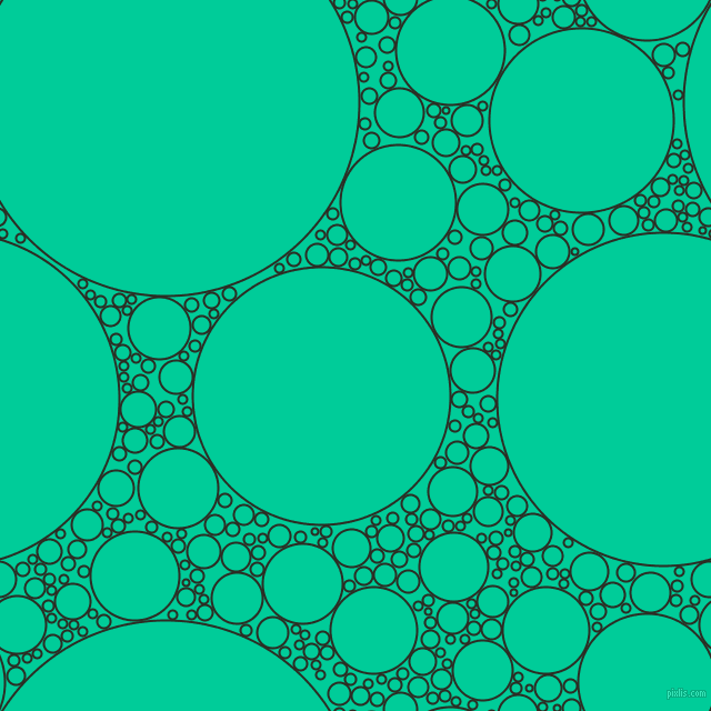 bubbles, circles, sponge, big, medium, small, 2 pixel line width, Green Waterloo and Caribbean Green circles bubbles sponge soap seamless tileable
