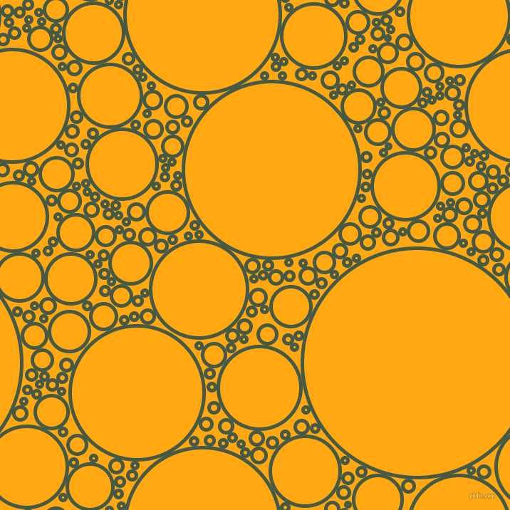 bubbles, circles, sponge, big, medium, small, 5 pixel line width, Grey-Asparagus and Dark Tangerine circles bubbles sponge soap seamless tileable