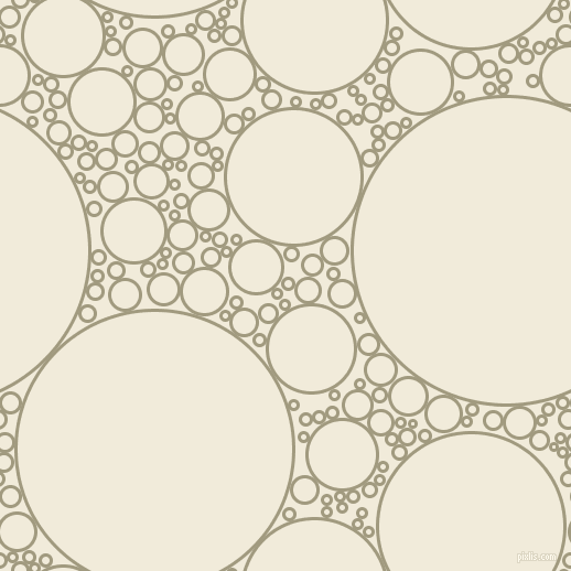 bubbles, circles, sponge, big, medium, small, 3 pixel line width, Grey Olive and Buttery White circles bubbles sponge soap seamless tileable