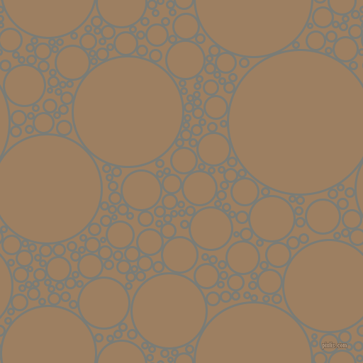 bubbles, circles, sponge, big, medium, small, 3 pixel line width, Gunsmoke and Sorrell Brown circles bubbles sponge soap seamless tileable