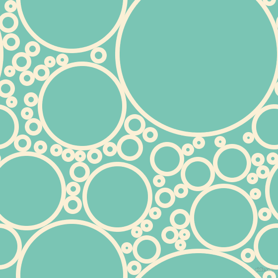 bubbles, circles, sponge, big, medium, small, 9 pixel line width, Half Dutch White and Monte Carlo circles bubbles sponge soap seamless tileable