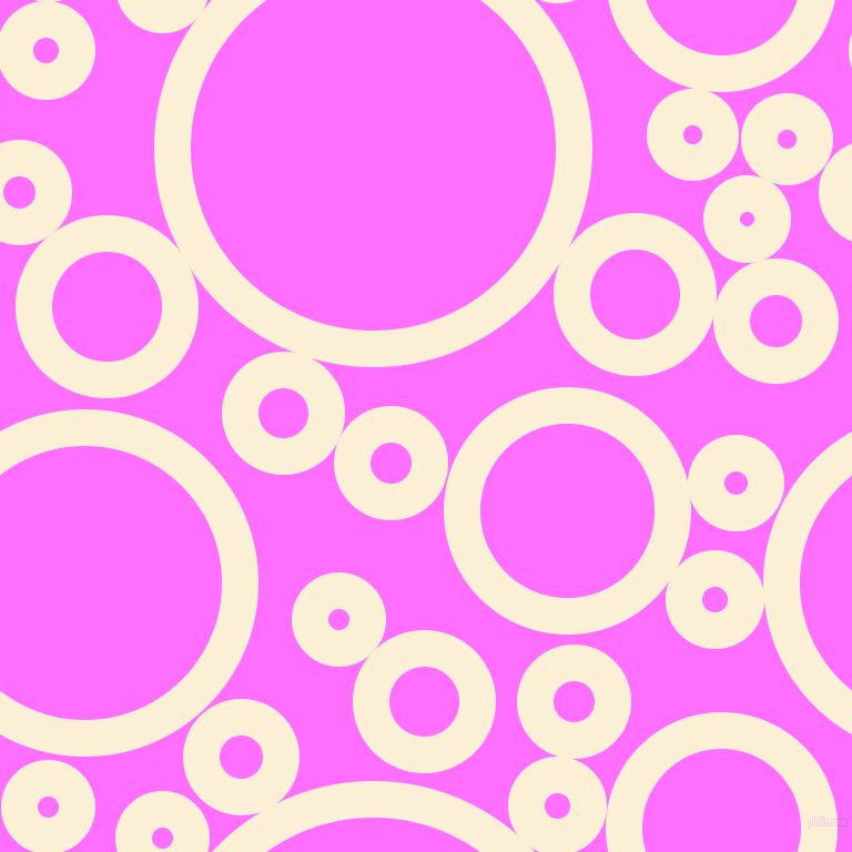 bubbles, circles, sponge, big, medium, small, 33 pixel line width, Half Dutch White and Ultra Pink circles bubbles sponge soap seamless tileable
