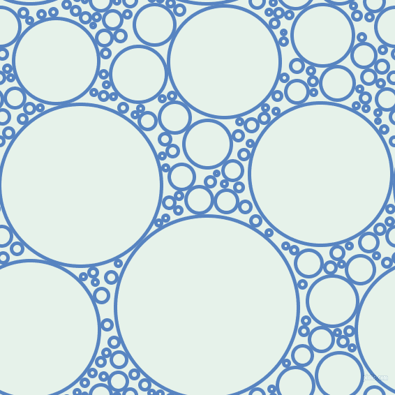 bubbles, circles, sponge, big, medium, small, 5 pixel line width, Havelock Blue and Bubbles circles bubbles sponge soap seamless tileable