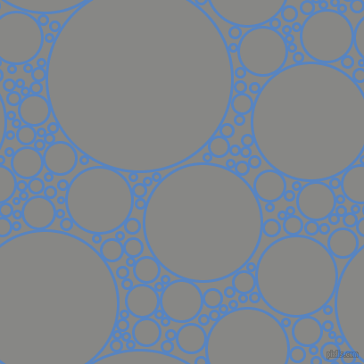 bubbles, circles, sponge, big, medium, small, 3 pixel line width, Havelock Blue and Jumbo circles bubbles sponge soap seamless tileable