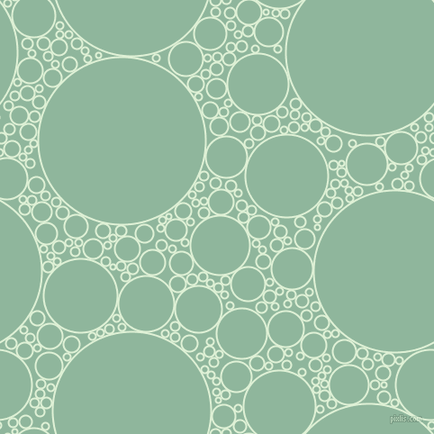 bubbles, circles, sponge, big, medium, small, 2 pixel line width, Hint Of Green and Summer Green circles bubbles sponge soap seamless tileable