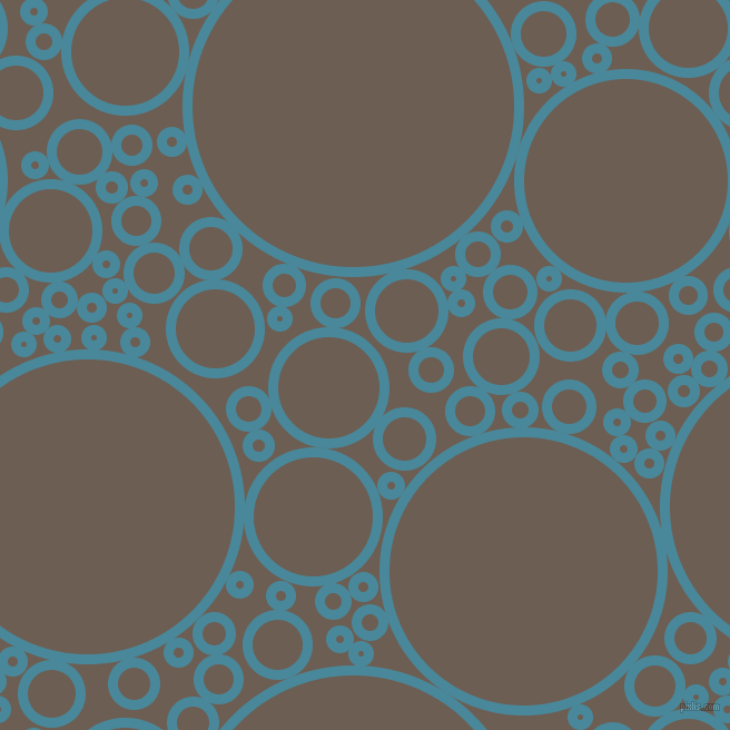 bubbles, circles, sponge, big, medium, small, 9 pixel line width, Hippie Blue and Kabul circles bubbles sponge soap seamless tileable