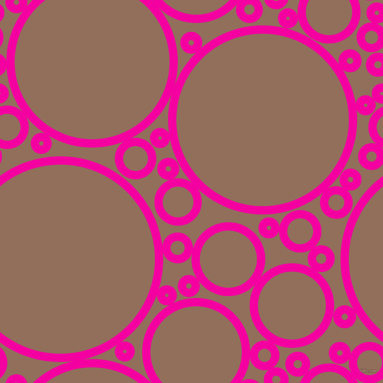 bubbles, circles, sponge, big, medium, small, 17 pixel line width, Hollywood Cerise and Beaver circles bubbles sponge soap seamless tileable