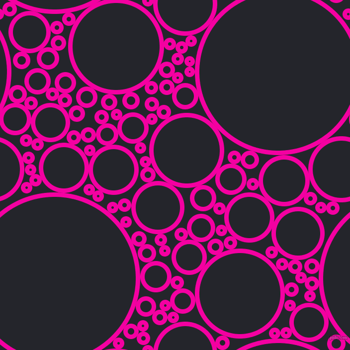 bubbles, circles, sponge, big, medium, small, 9 pixel line width, Hollywood Cerise and Black Russian circles bubbles sponge soap seamless tileable