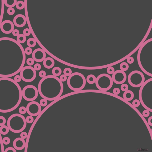 bubbles, circles, sponge, big, medium, small, 9 pixel line width, Hopbush and Charcoal circles bubbles sponge soap seamless tileable
