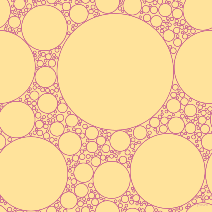 bubbles, circles, sponge, big, medium, small, 3 pixel line width, Hopbush and Cream Brulee circles bubbles sponge soap seamless tileable