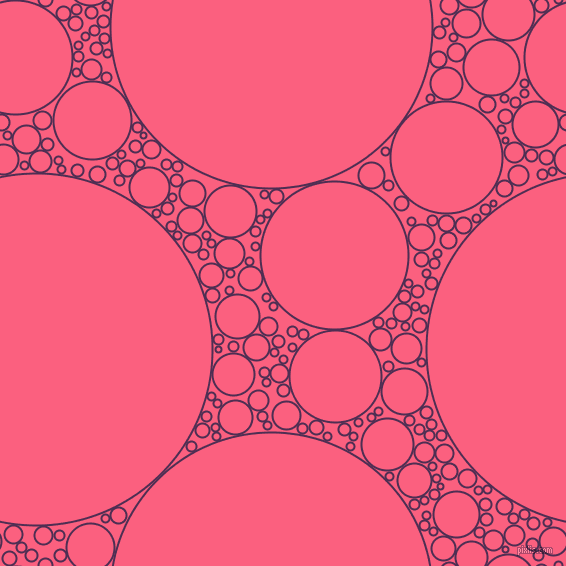 bubbles, circles, sponge, big, medium, small, 2 pixel line width, Hot Purple and Brink Pink circles bubbles sponge soap seamless tileable