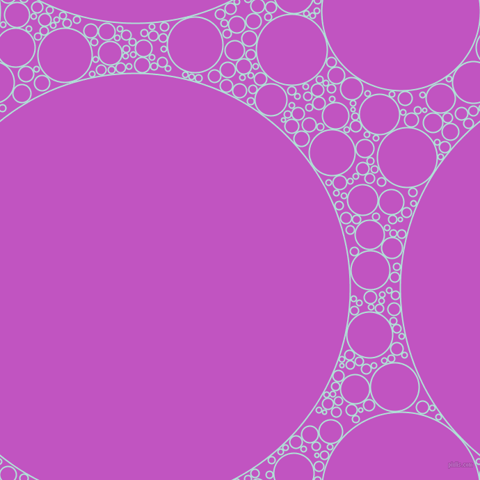 bubbles, circles, sponge, big, medium, small, 2 pixel line width, Ice Cold and Fuchsia circles bubbles sponge soap seamless tileable