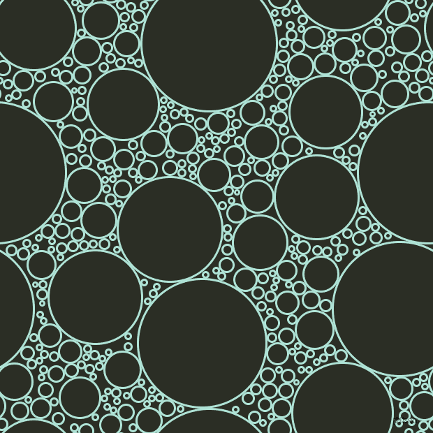 bubbles, circles, sponge, big, medium, small, 3 pixel line width, Ice Cold and Rangoon Green circles bubbles sponge soap seamless tileable