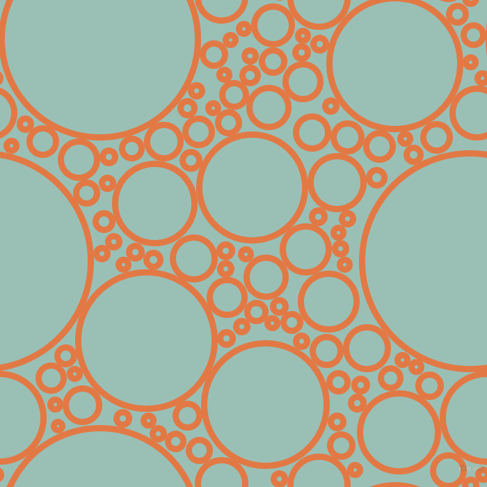 bubbles, circles, sponge, big, medium, small, 9 pixel line width, Jaffa and Shadow Green circles bubbles sponge soap seamless tileable