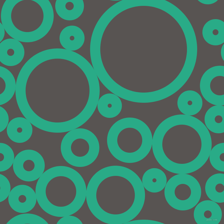 bubbles, circles, sponge, big, medium, small, 33 pixel line width, Jungle Green and Tundora circles bubbles sponge soap seamless tileable