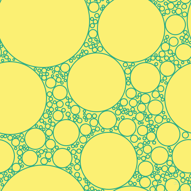 bubbles, circles, sponge, big, medium, small, 3 pixel line width, Jungle Green and Witch Haze circles bubbles sponge soap seamless tileable