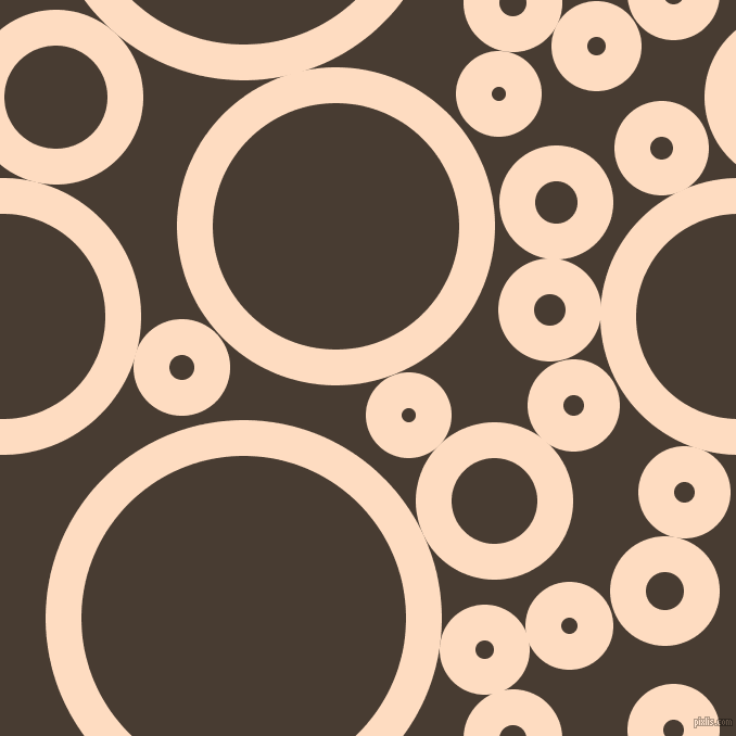 bubbles, circles, sponge, big, medium, small, 33 pixel line width, Karry and Taupe circles bubbles sponge soap seamless tileable