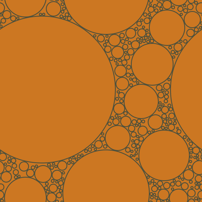 bubbles, circles, sponge, big, medium, small, 3 pixel line width, Kelp and Ochre circles bubbles sponge soap seamless tileable