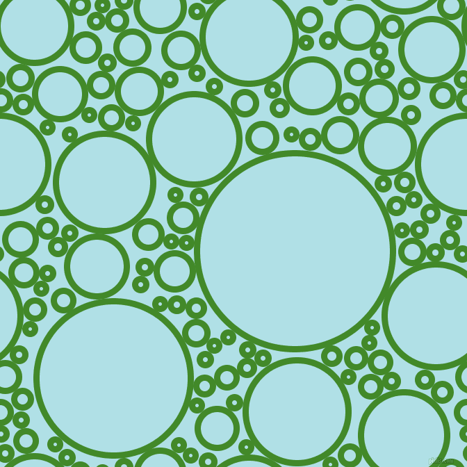 bubbles, circles, sponge, big, medium, small, 9 pixel line width, La Palma and Powder Blue circles bubbles sponge soap seamless tileable