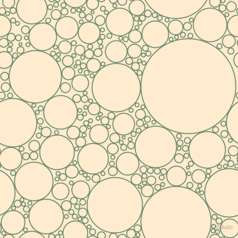 bubbles, circles, sponge, big, medium, small, 2 pixel line width, Laurel and Blanched Almond circles bubbles sponge soap seamless tileable