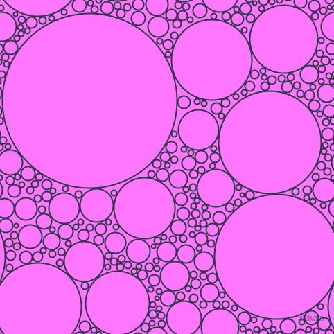 bubbles, circles, sponge, big, medium, small, 2 pixel line width, Licorice and Fuchsia Pink circles bubbles sponge soap seamless tileable