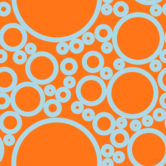bubbles, circles, sponge, big, medium, small, 17 pixel line width, Light Blue and Pumpkin circles bubbles sponge soap seamless tileable